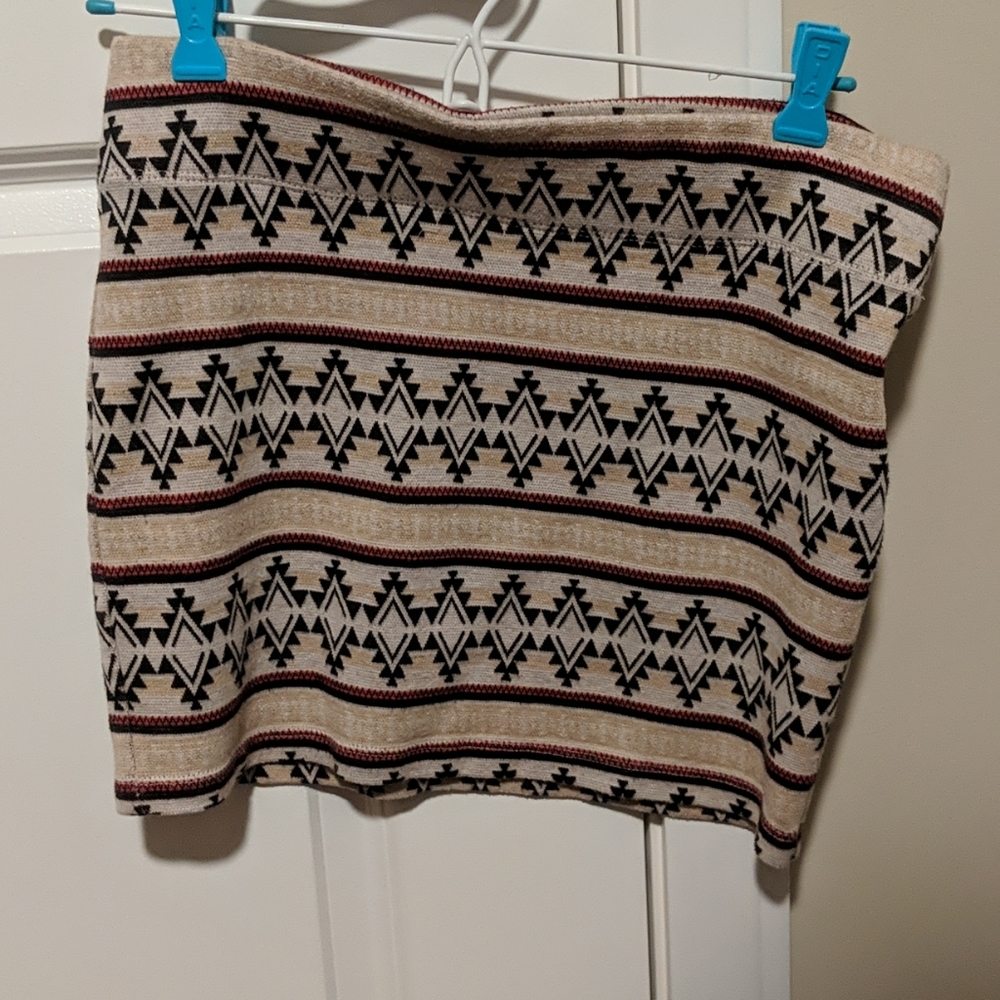 Nollie Patterned Bodycon Skirt